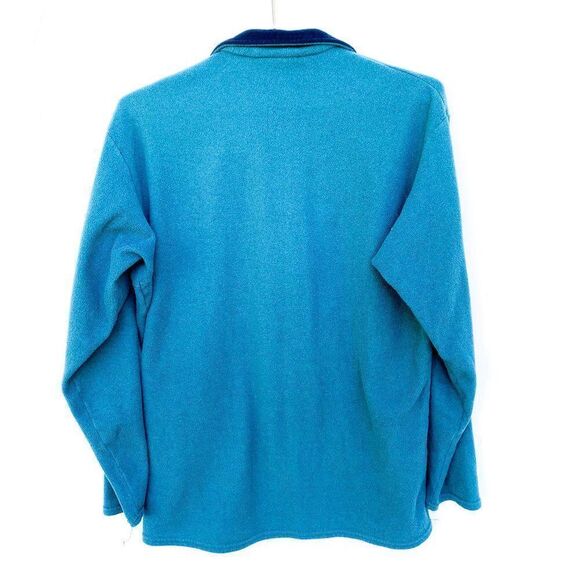 Patagonia Capilene Teal Navy Quarter Zip Pullover - Picture 7 of 9